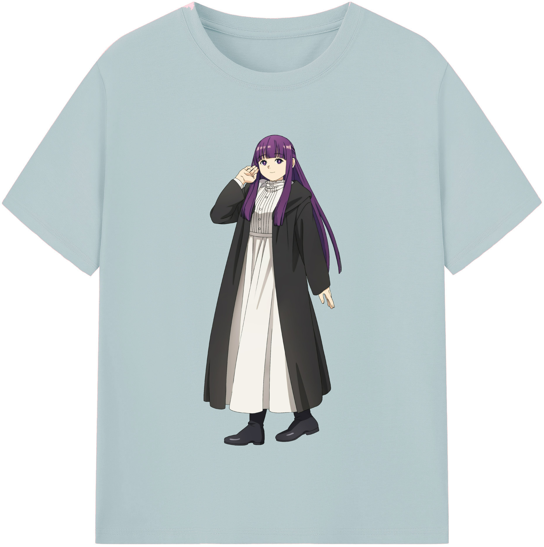 （画像用） 葬送のフリーレン Frieren 綿100％半袖Tシャツ（フロントプリント）